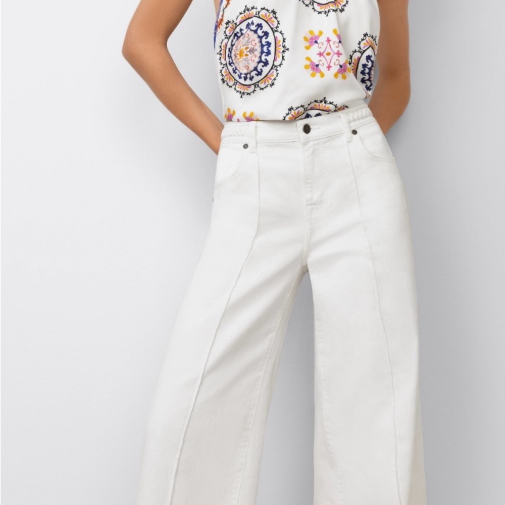 Nwt Johnny Was The Braided Wide Leg Jean - 26
